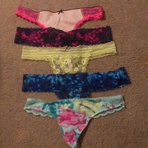 Assorted Aerie - Pink- Victoria’s Secret thongs